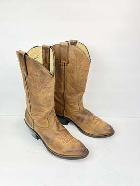 Durango Women's Size 7 M Brown Leather Western Cowboy Boots RD4112